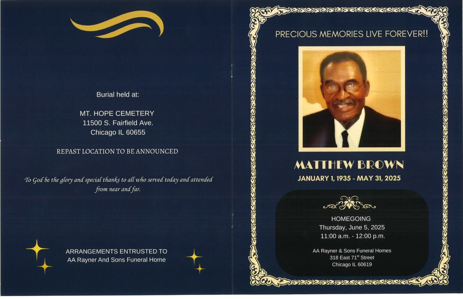 Brown Brothers Death Notices