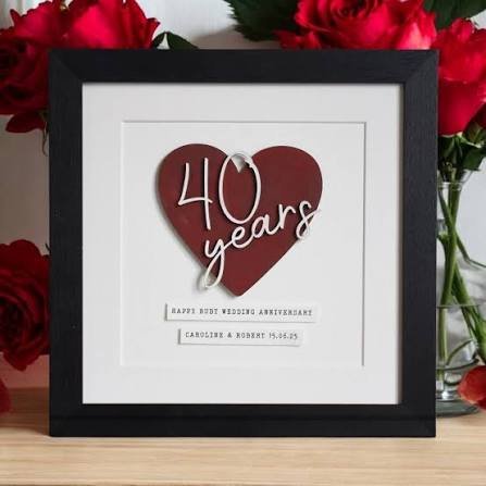 Ruby Wedding Anniversary Gifts